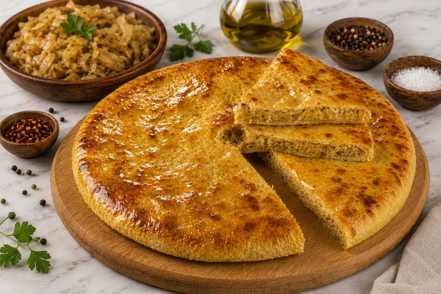 с капустой и специями «Къабускаджын»