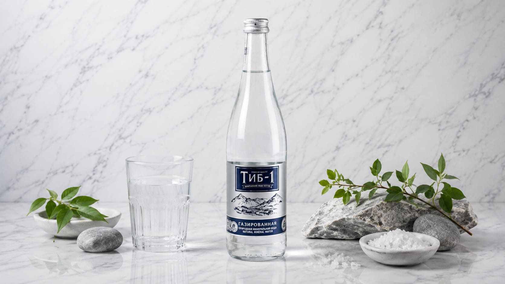 Вода «Тиб-1» с газом